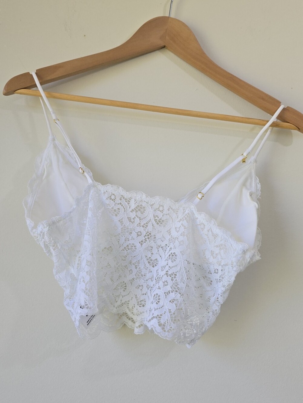 Abound White Lace Convertible Tank Bralette Size M - Picture 7 of 8